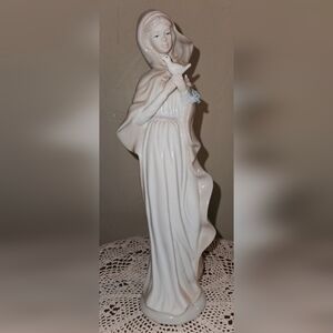 Elegant White Ceramic Figurine